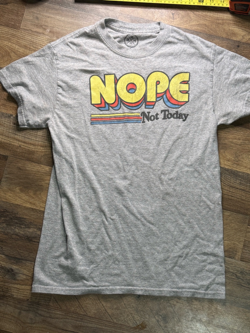 Nope Not Today Graphic Tee - Gray